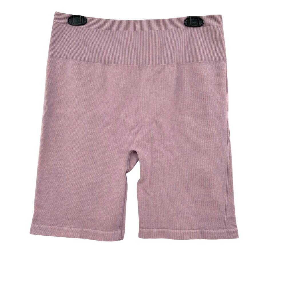 Everlane Size XL XXL Seamless Pull On Bike Shorts Purple Athletic Athleisure